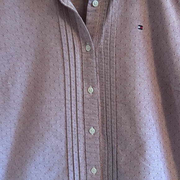 Tommy Hilfiger VGUC light purple button down short sleeved blouse, cotton. - Picture 9 of 16